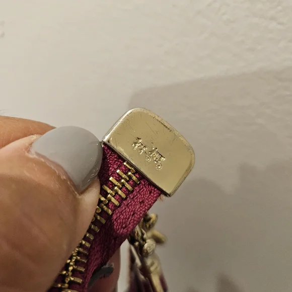 Coach Magenta Leather Crossbody Bag - Picture 7 of 10